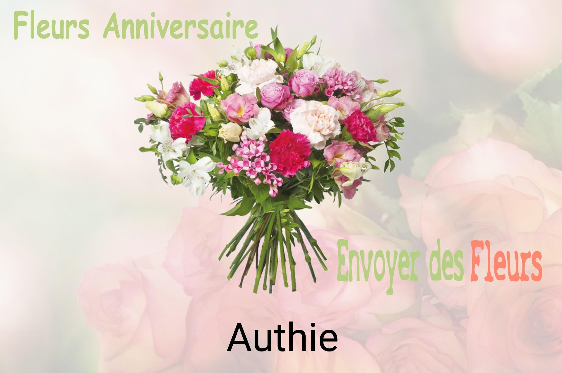 Bouquet de fleurs d’anniversaire livré à Authie